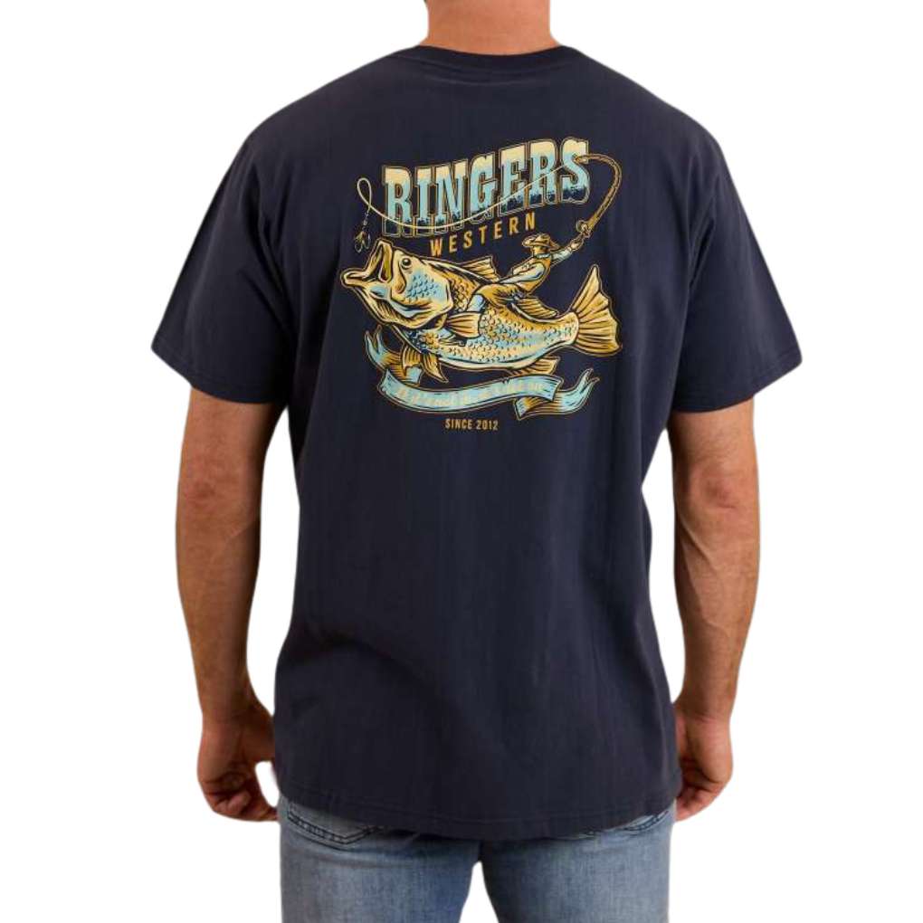 Ringers Western Mens Buckin Barra Loose Tee