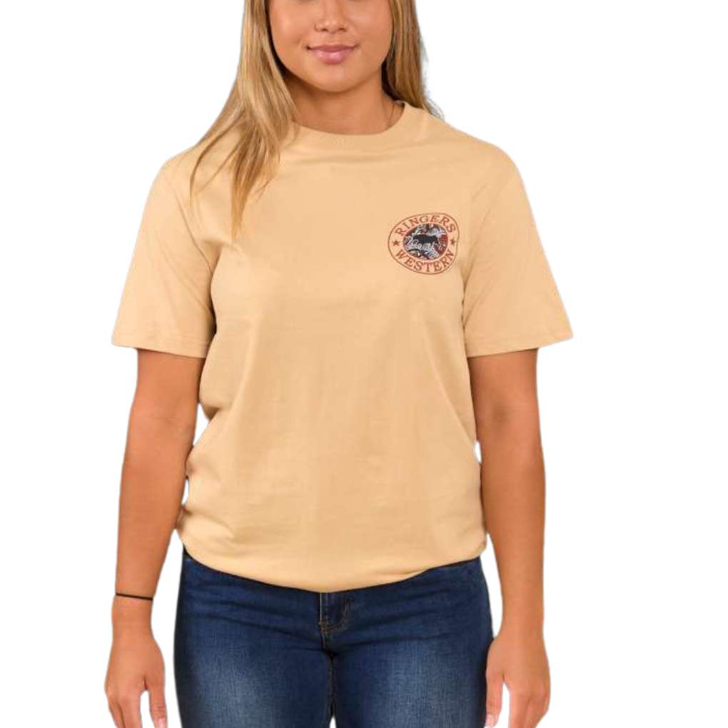 Ringers Western Unisex Walkabout Warrior Tee Sand