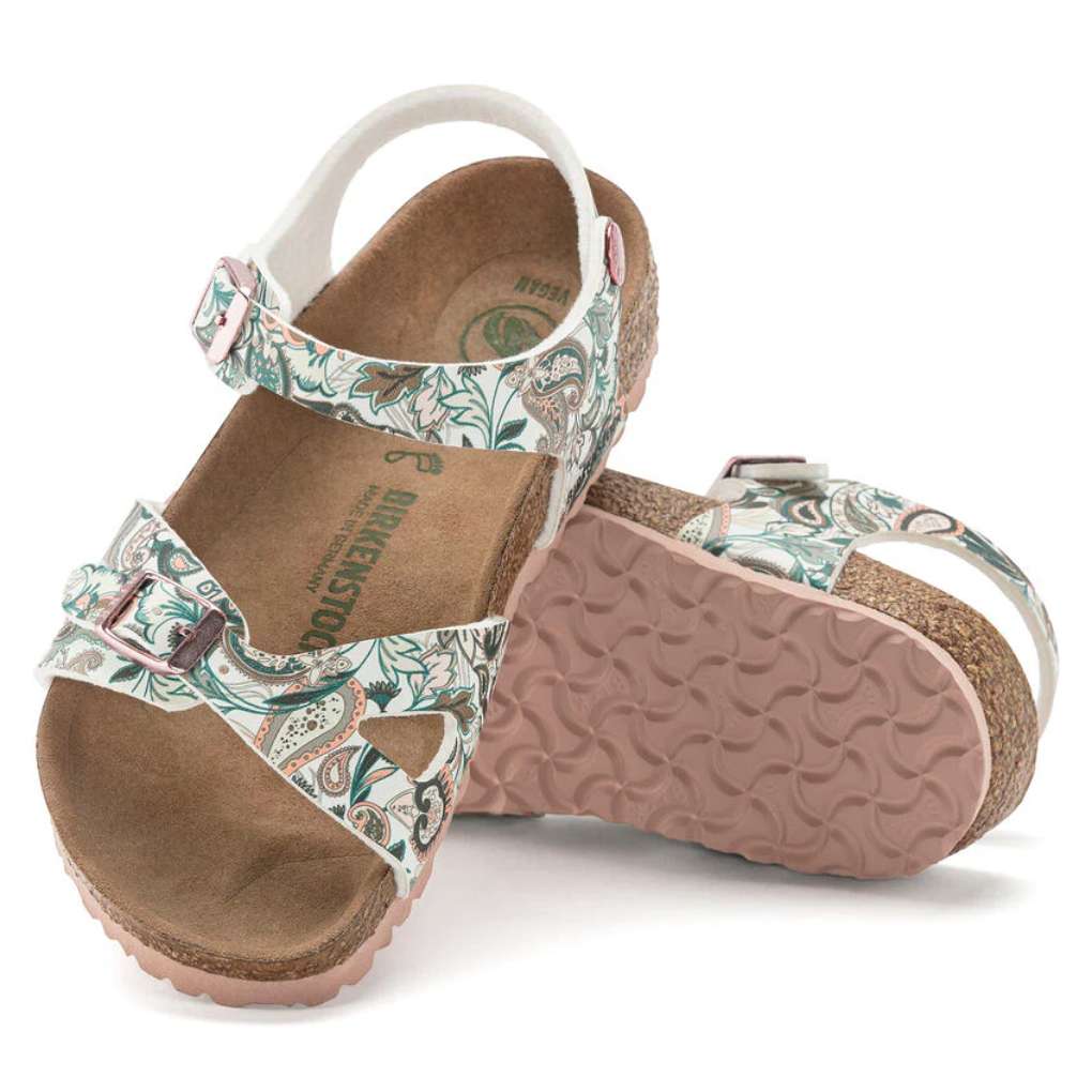 Birkenstock Kids Rio Vegan Paisley Light Rose Birko-Flor Narrow