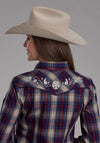 Roper Ladies Karman Special Blue Plaid Shirt