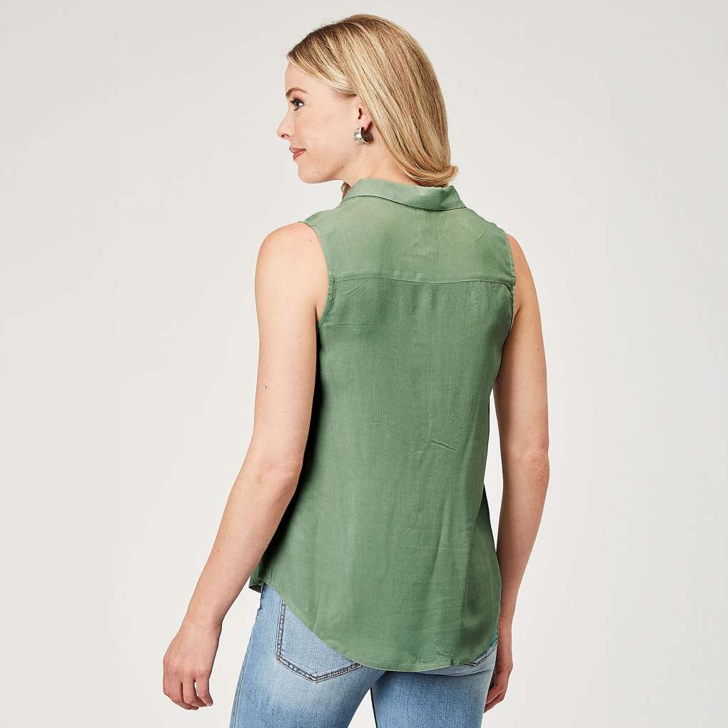 Roper Ladies Studio West Embroidered Sleeveless Top