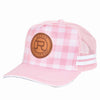 Roper Mini Pink/Light Pink Plaid Trucker Cap