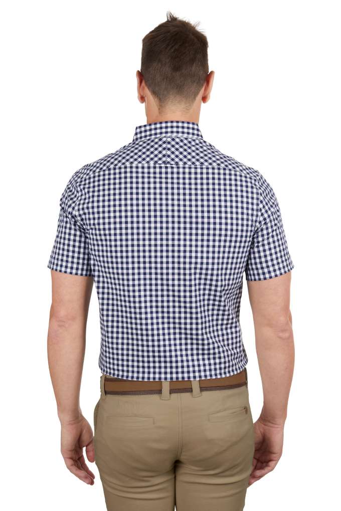 Thomas Cook Mens Bart Tailored Check Short Sleeve Shirt