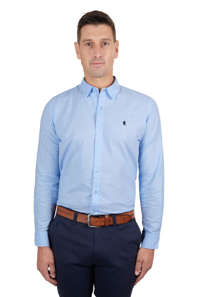 Thomas Cook Mens Linen Tailored Long Sleeve Shirt