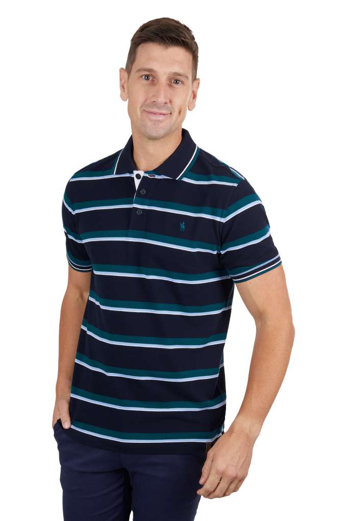 Thomas Cook Mens Nolan Tailored Striped Polo