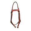 Top Rail Leather Bridle With Beading Pink