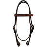 Top Rail Headstall with Pink Crystal Browband