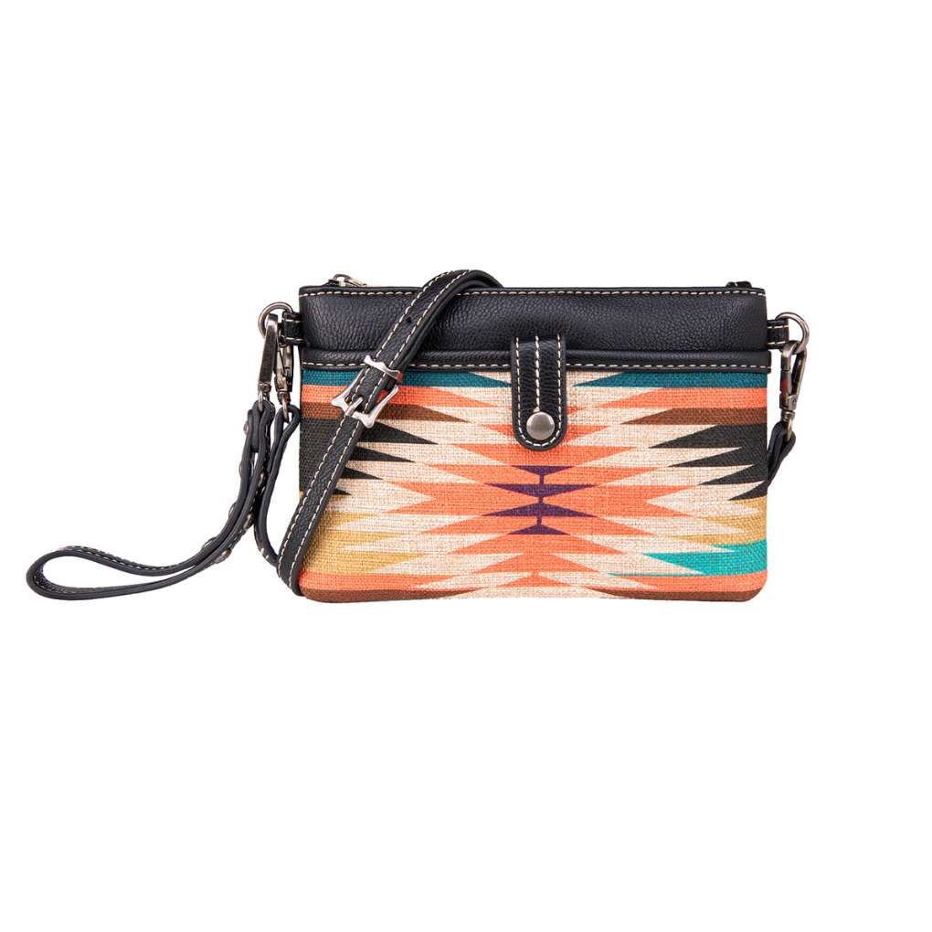 Wrangler Aztec Clutch Bag Black