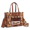 Wrangler Aztec Crossbody Tote Bag Tan