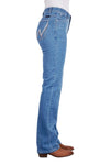 Wrangler Ladies Austin Qbaby Faded Blue Jean