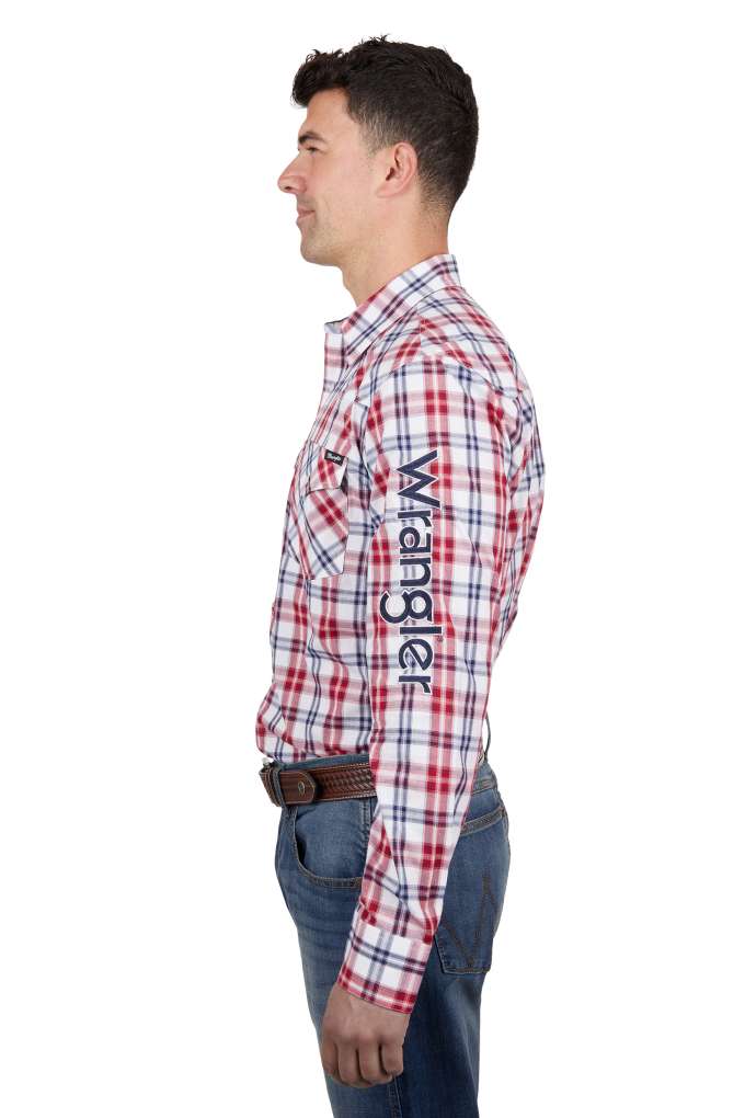 Wrangler Mens Dan Logo Shirt Plaid