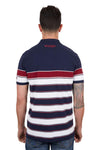 Wrangler Mens Dion Striped Pocket Polo