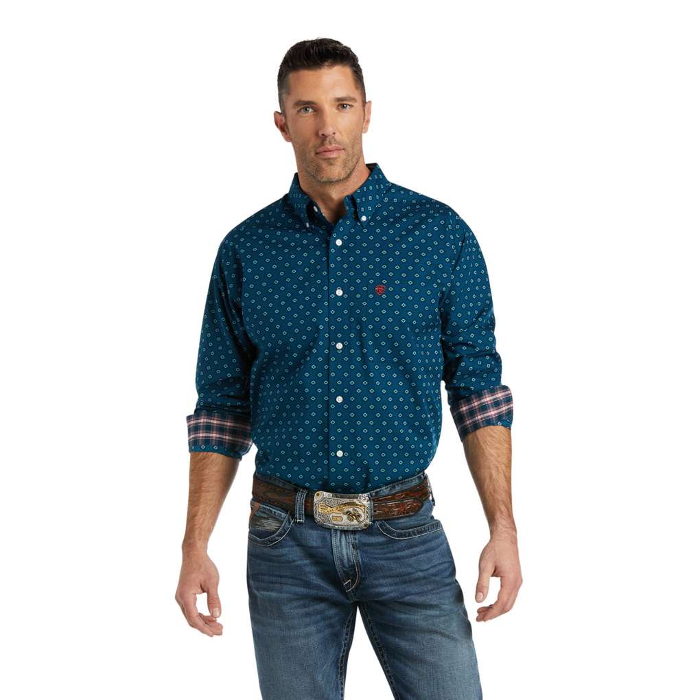 Ariat Mens Vito Dream Teal Classic Shirt