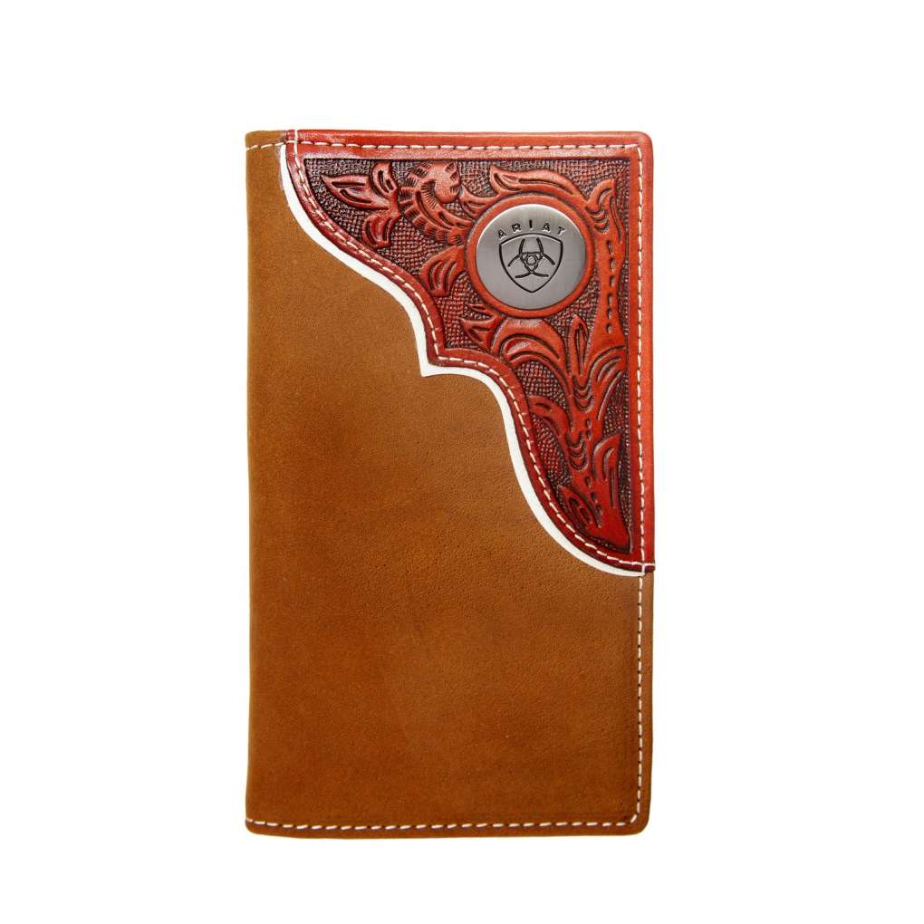 Ariat Tooled Overlay Rodeo Wallet