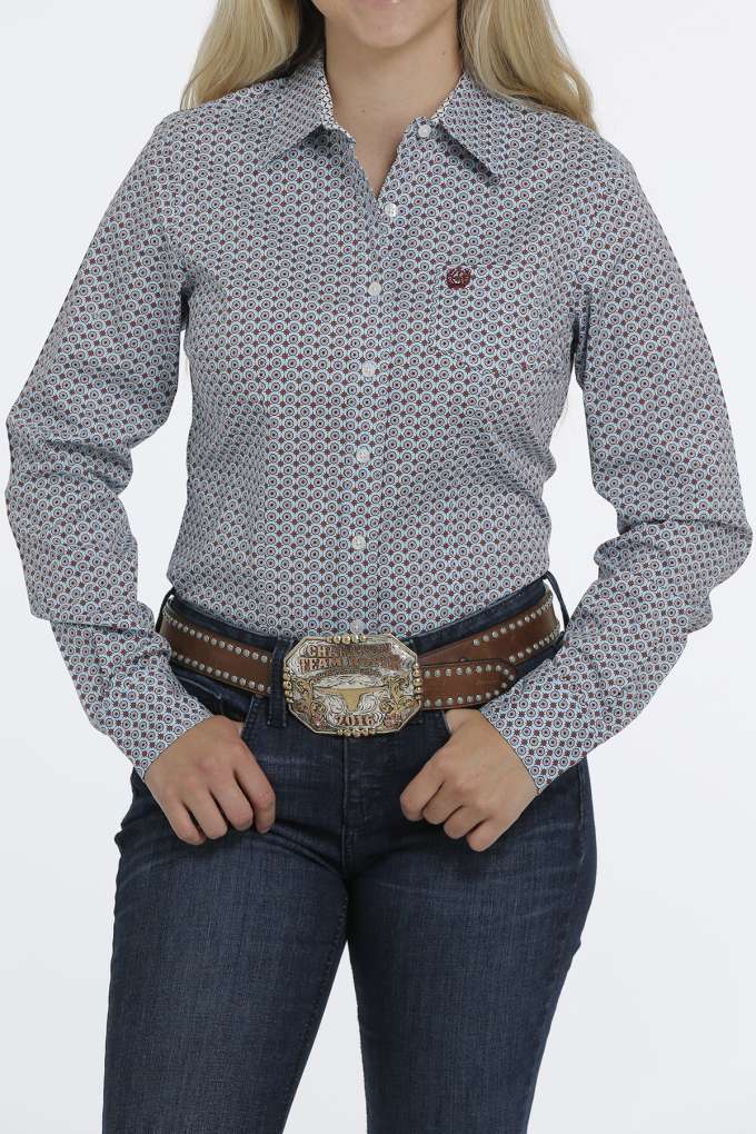 Cinch Ladies Circle Geo Print Shirt