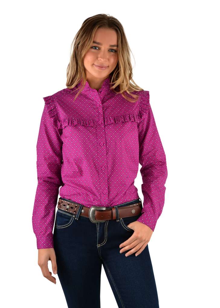 Wrangler Ladies Nikka Frill Shirt